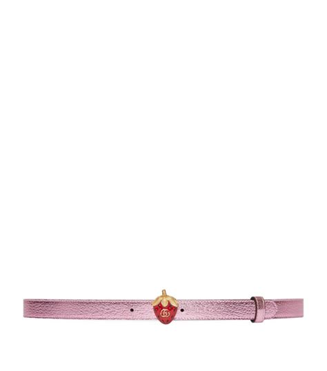 gucci strawberry belt|gucci leather belt.